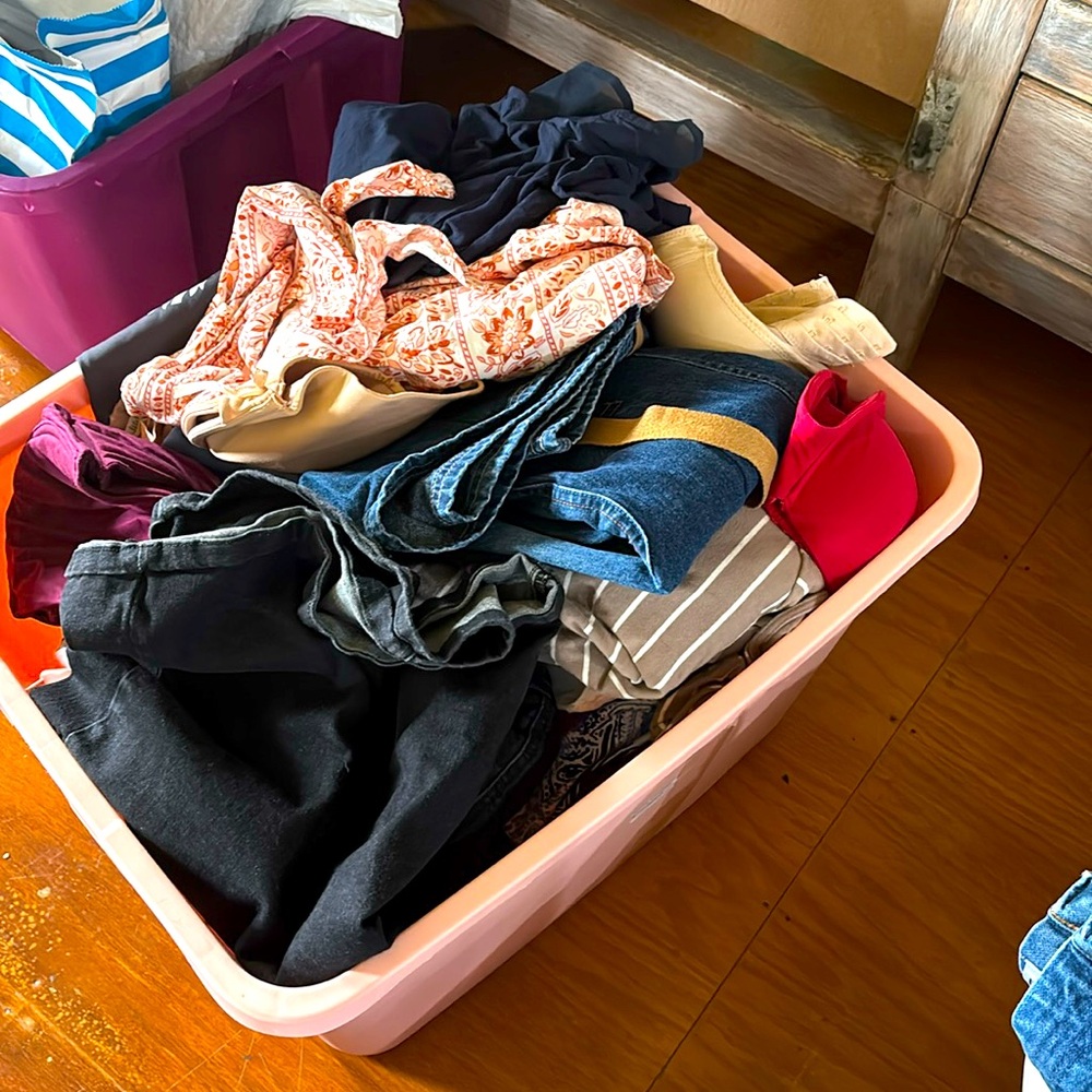 Closet Clean outs! Have Several Totes To Go Through